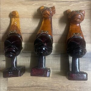 African Women Figures 3 pieces